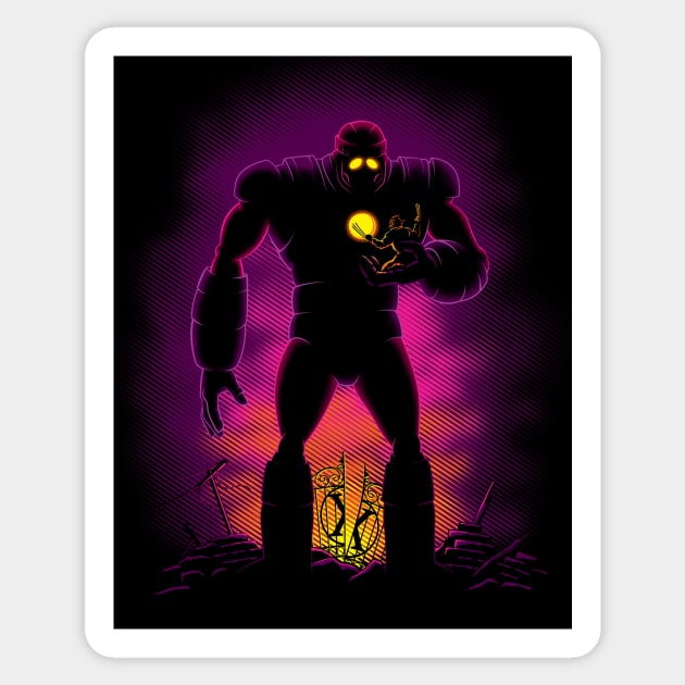 The Iron Sentinel Sticker by djkopet